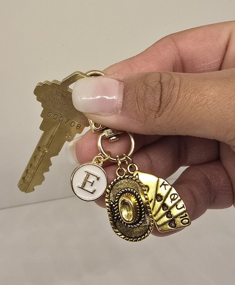 Western Keychains with initial